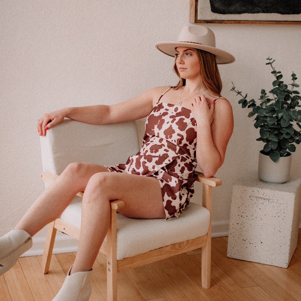 Originality Cow Print Romper